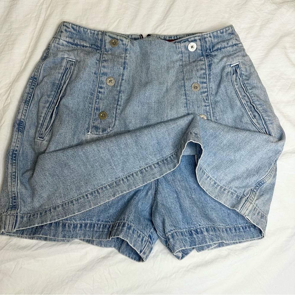 Vintage Limited jeans skort with zip back